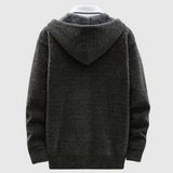 Mojmír – Pletený kabát s kapucí