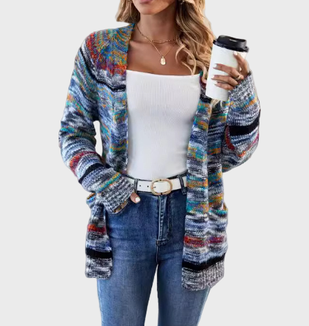 Barevná Pletená Vesta