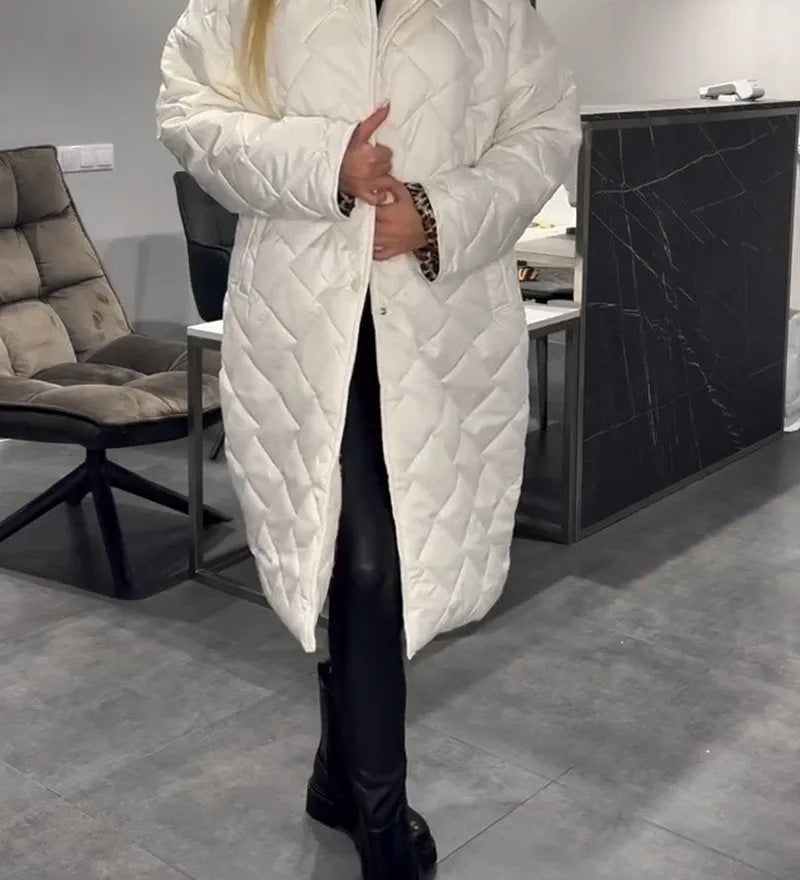 Clémence – Oboustranný kabát s leopardí podšívkou