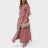 Jeanette - Maxi šaty s výstřihem do V