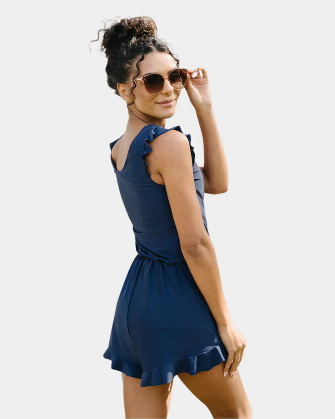 Bikini s volánky a podporou prsou