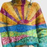 Pletený rolák s rafinovaným designem